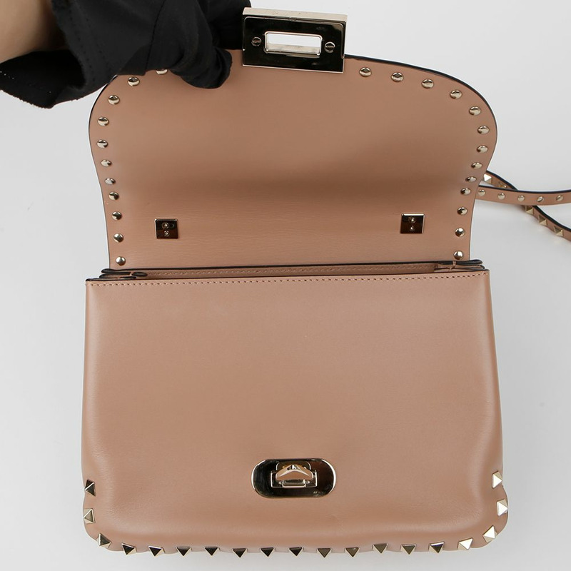 VALENTINO 鉚釘肩斜背包 2B0F12-8