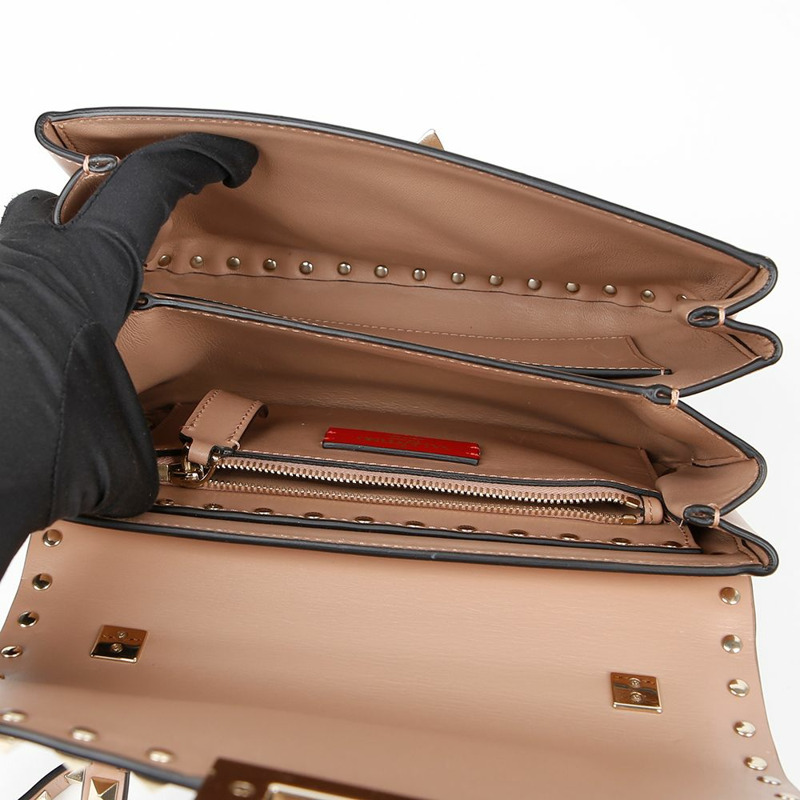 VALENTINO 鉚釘肩斜背包 2B0F12-9