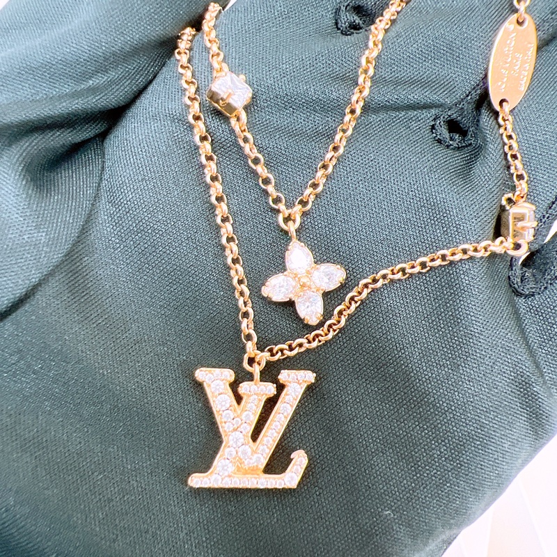 Lv lady 水鑽雙圈手鏈-1