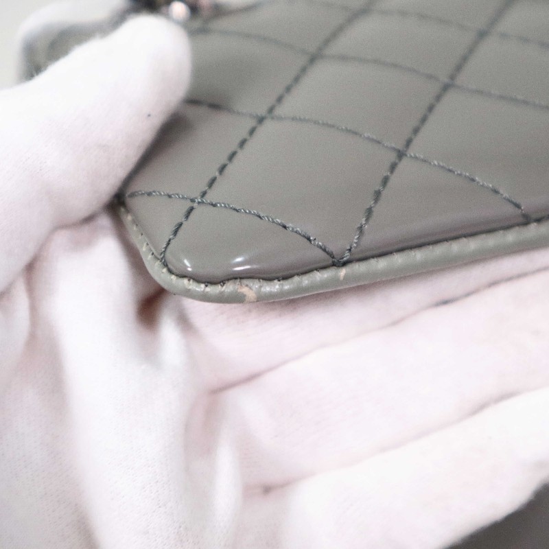 CHANEL  2.55系列 鏈條包 灰綠色-16