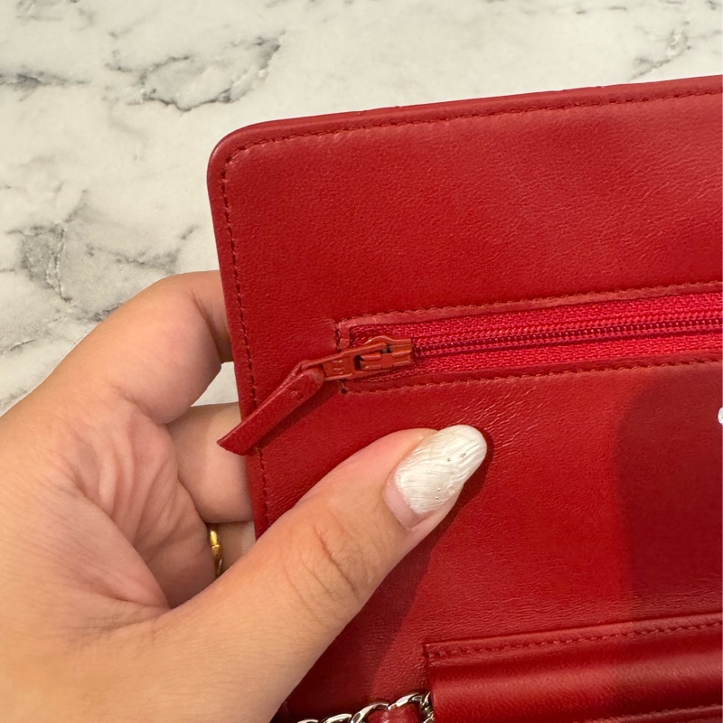 chanel紅菱格銀雙C woc  價格甜到不行✨✨-18