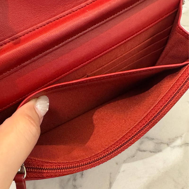 chanel紅菱格銀雙C woc  價格甜到不行✨✨-29