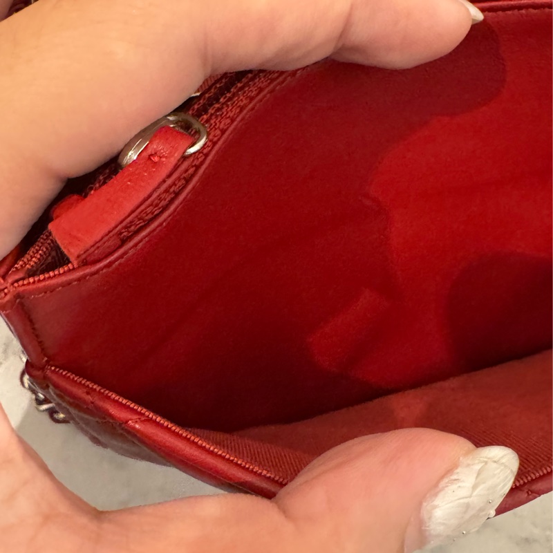 chanel紅菱格銀雙C woc  價格甜到不行✨✨-35