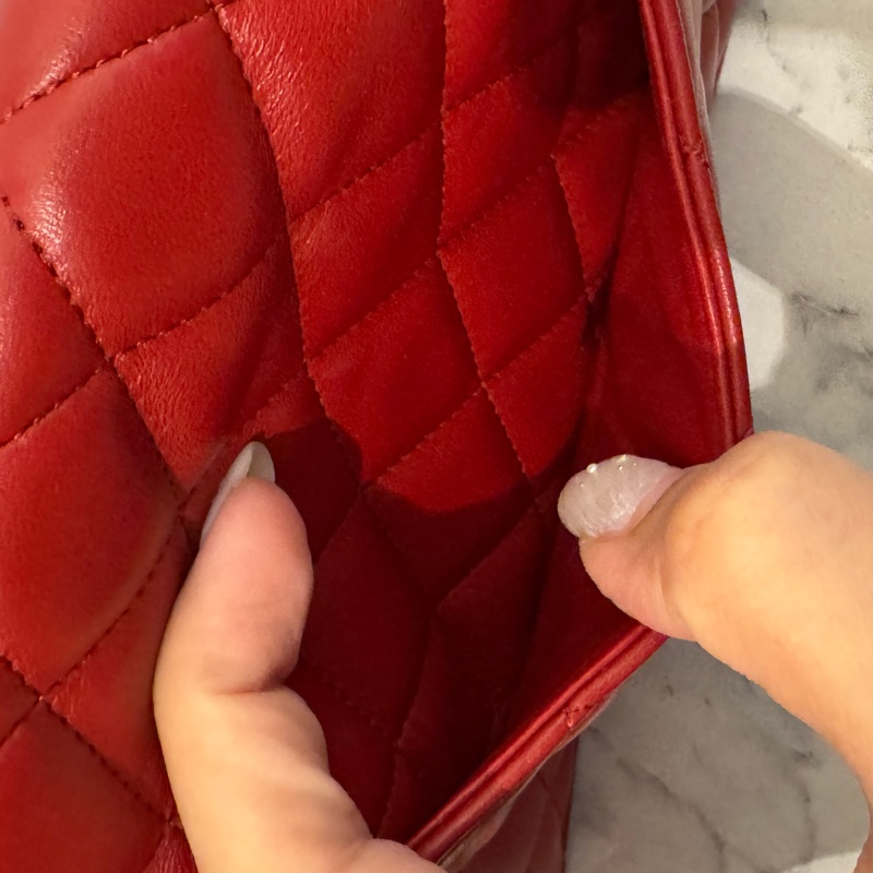 chanel紅菱格銀雙C woc  價格甜到不行✨✨-47