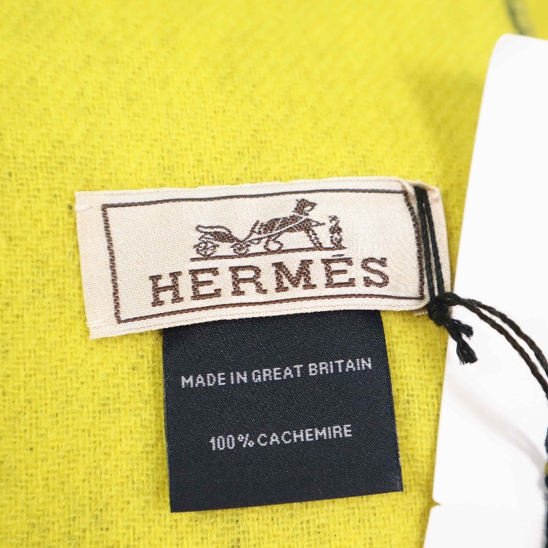極新❤️HERMES  雙色雙面 羊絨圍巾，100%山羊絨-3