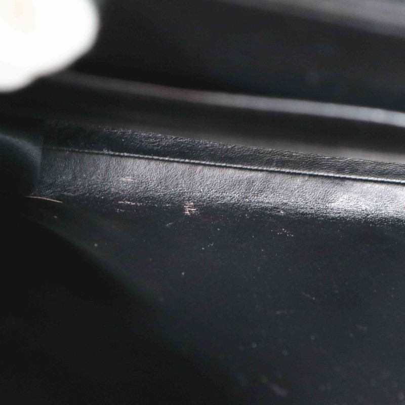 Chanel 魚子醬牛皮 黑金 Kelly 貝嫂包 手提包-16