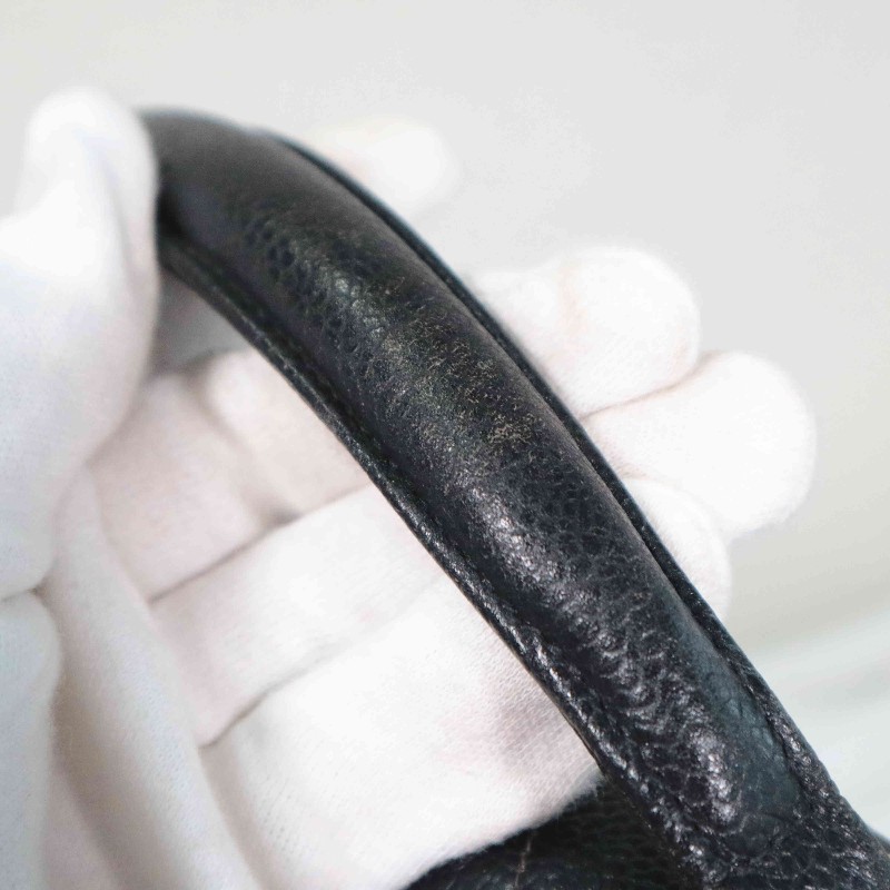 Chanel 魚子醬牛皮 黑金 Kelly 貝嫂包 手提包-27