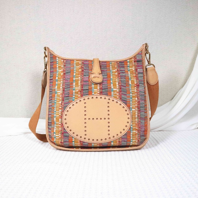 HERMES  EVELYNE 29 絕版羊切皮工藝 肩背包-0