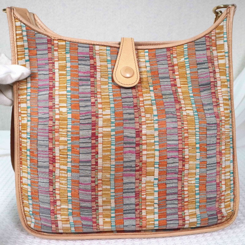 HERMES  EVELYNE 29 絕版羊切皮工藝 肩背包-7