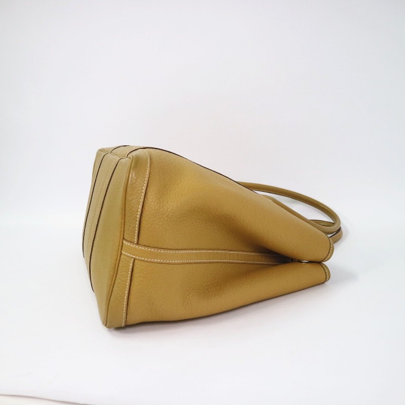 HERMES Garden Party 36 手提包 6D黃綠色-8