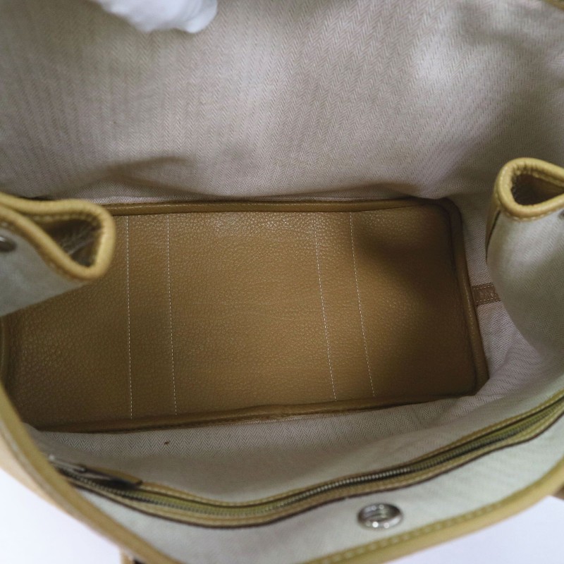 HERMES Garden Party 36 手提包 6D黃綠色-13