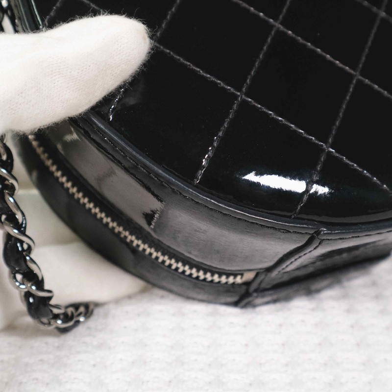 Chanel  限定款 黑色滿鑽貓頭鷹吊墜 晚宴包圓餅包鏈條包-11