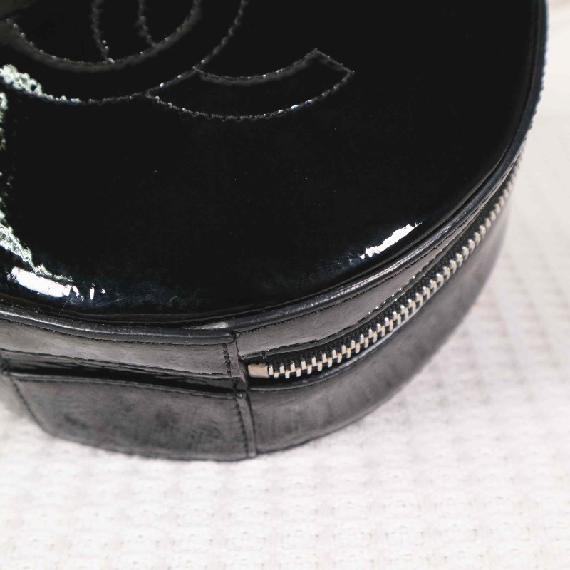 Chanel  限定款 黑色滿鑽貓頭鷹吊墜 晚宴包圓餅包鏈條包-14