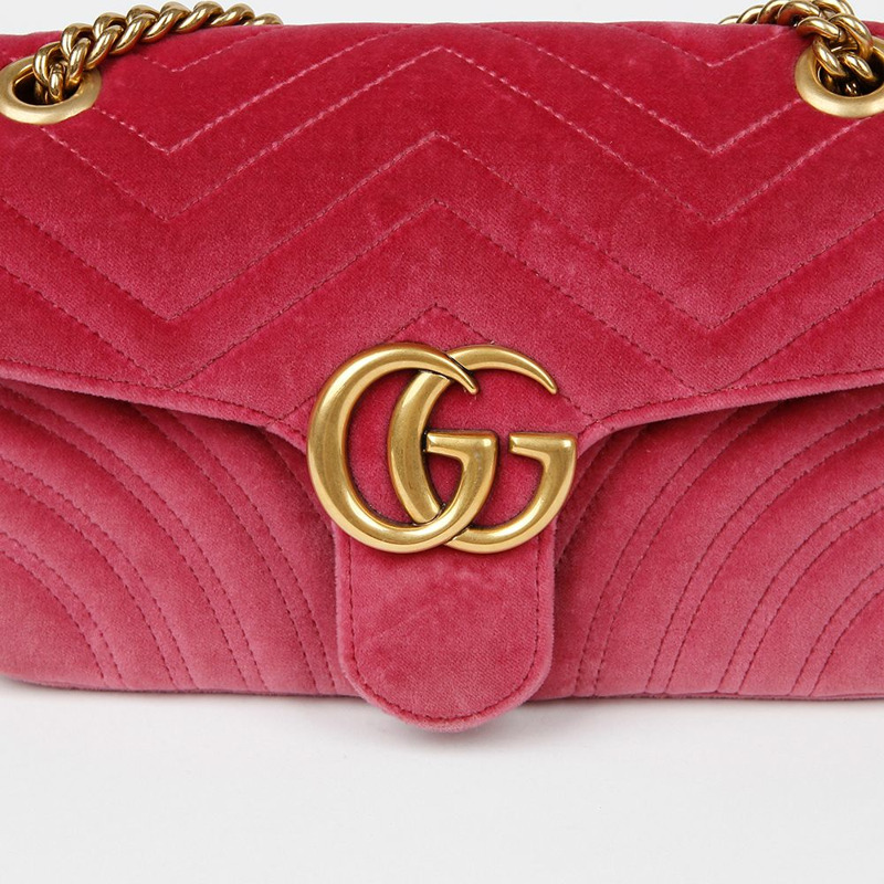 GUCCI GG Marmont 小號鏈條單肩斜背包 443497-2