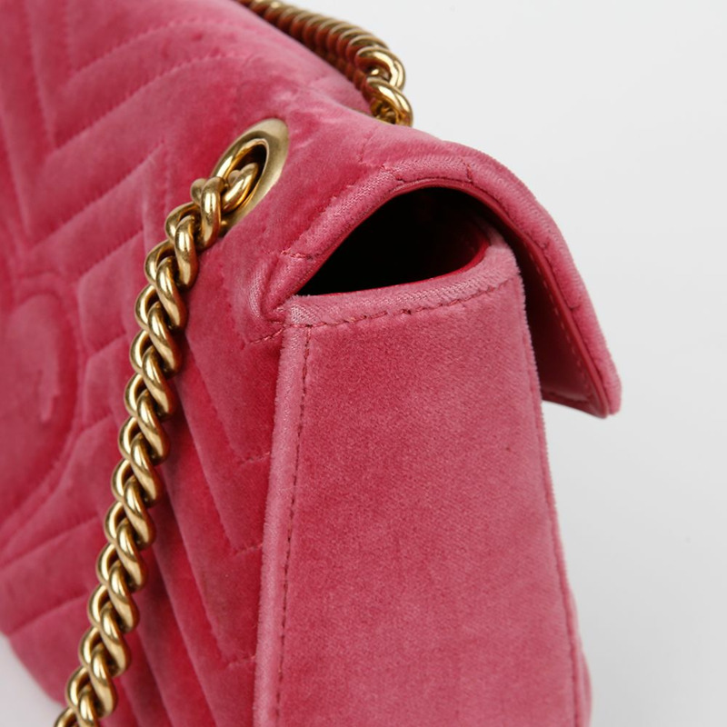 GUCCI GG Marmont 小號鏈條單肩斜背包 443497-6