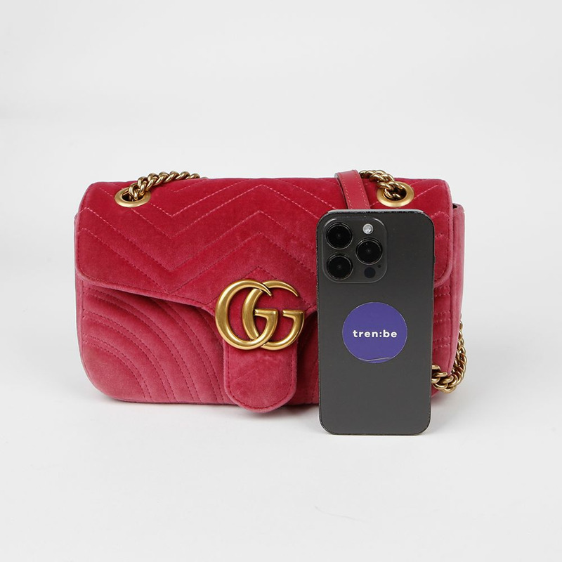 GUCCI GG Marmont 小號鏈條單肩斜背包 443497-10