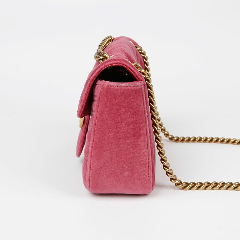 【包稅】GUCCI GG Marmont 小號鏈條單肩斜背包 443497-4