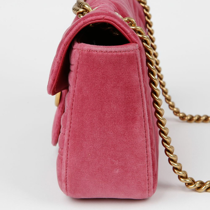【包稅】GUCCI GG Marmont 小號鏈條單肩斜背包 443497-5