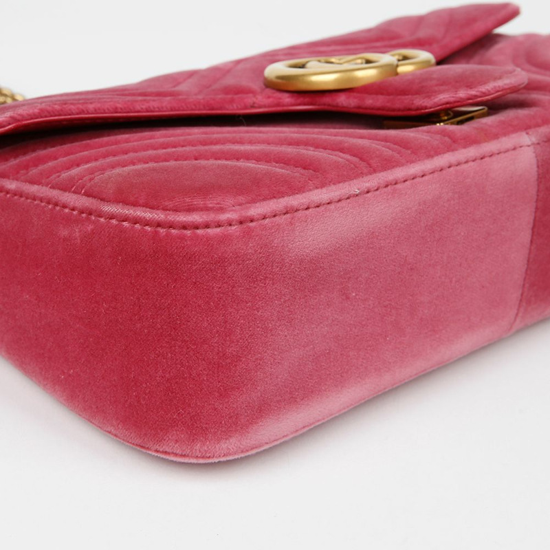 【包稅】GUCCI GG Marmont 小號鏈條單肩斜背包 443497-9