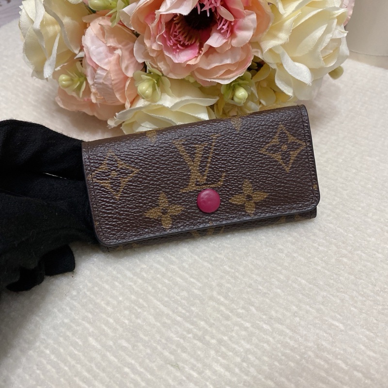 LV M41945 4孔鑰匙包 桃🏅-0