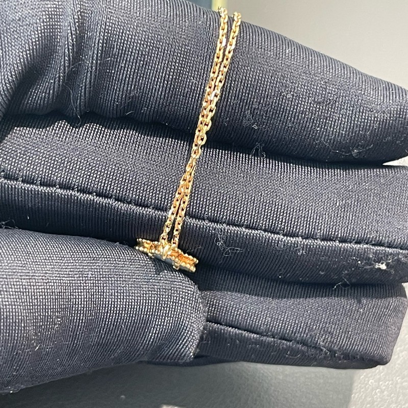 Vca/梵克雅寶 四葉草 幸運系列 項鍊  小號 白貝母 18k金-11