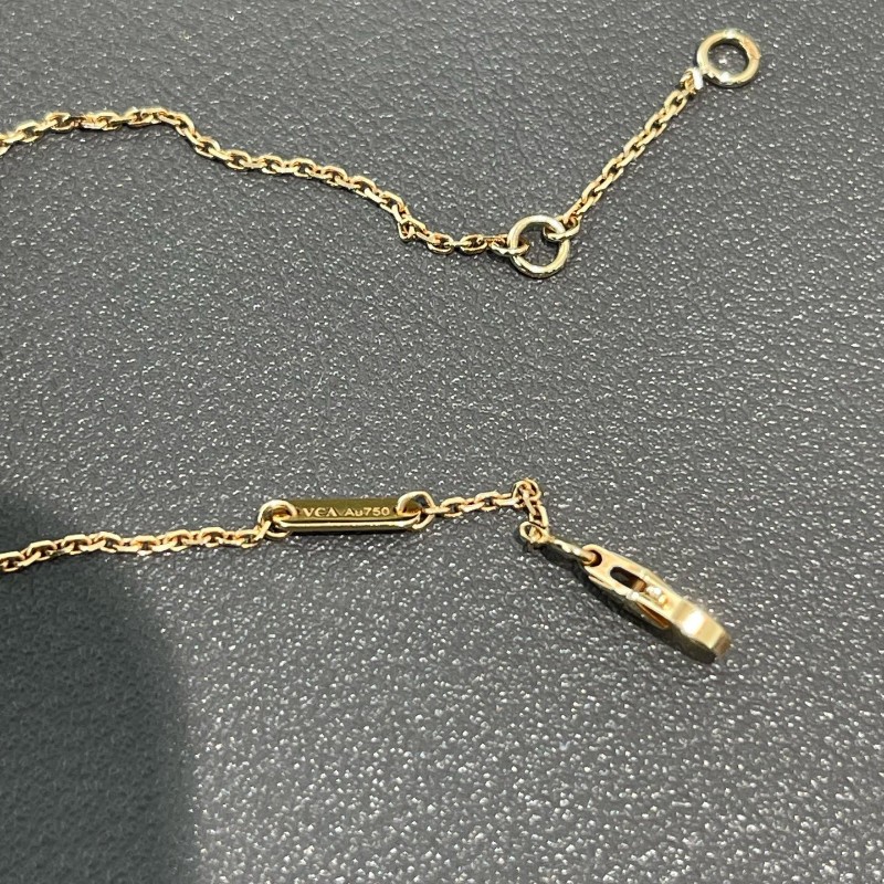 Vca/梵克雅寶 四葉草 幸運系列 項鍊  小號 白貝母 18k金-13