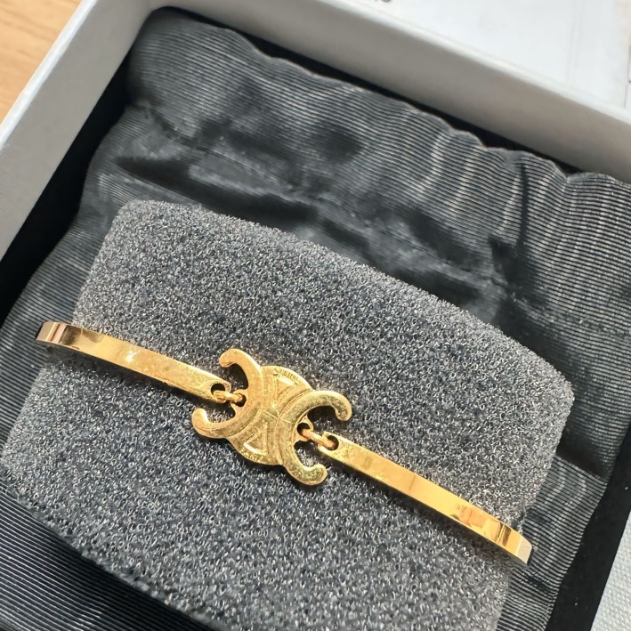 CELINE TRIOMPHE 鉸接式手鐲-4