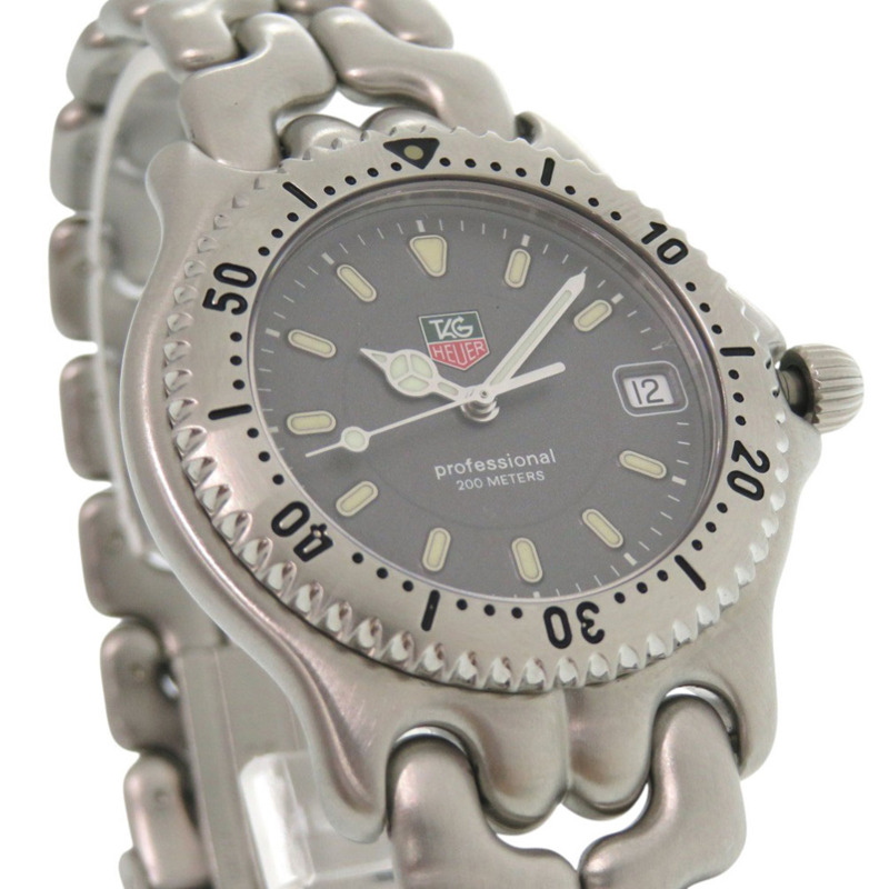 TAG Heuer Cell Date WG1113-0 專業石英錶，不鏽鋼灰色 0233-5
