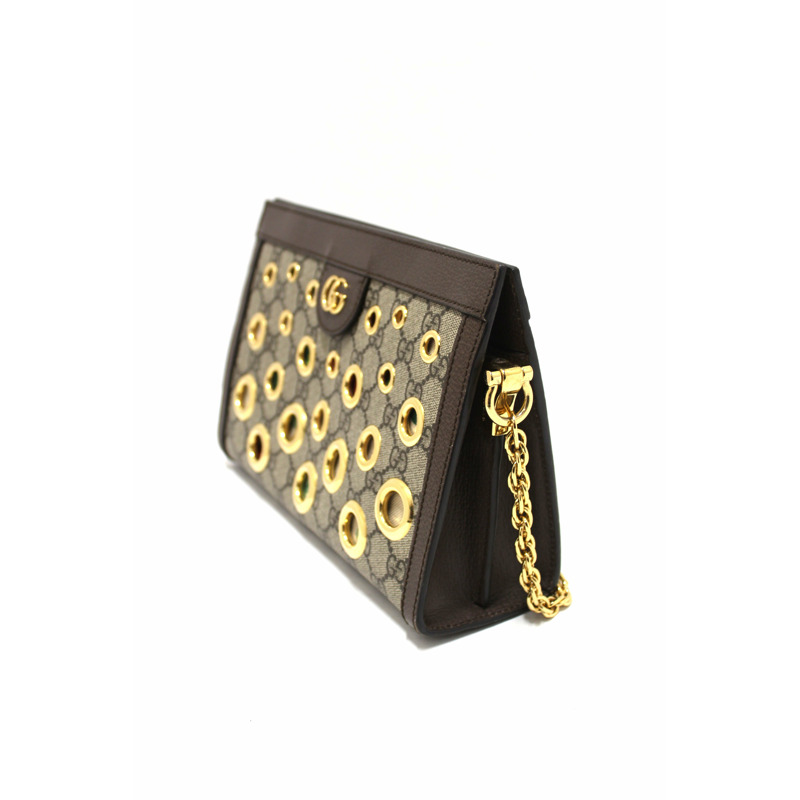 Gucci GG Supreme Eyelet Ophidia Small Chain Shoulder Bag-2