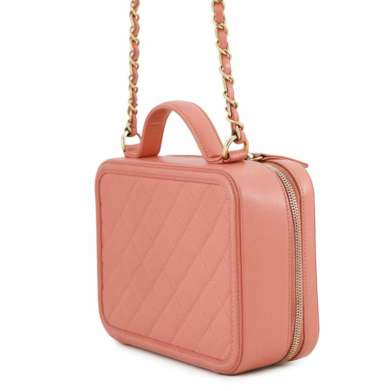 香奈兒 CC 鏤空鏈條肩背包，魚子醬紋皮革，貨號 A93343 CHANEL-1