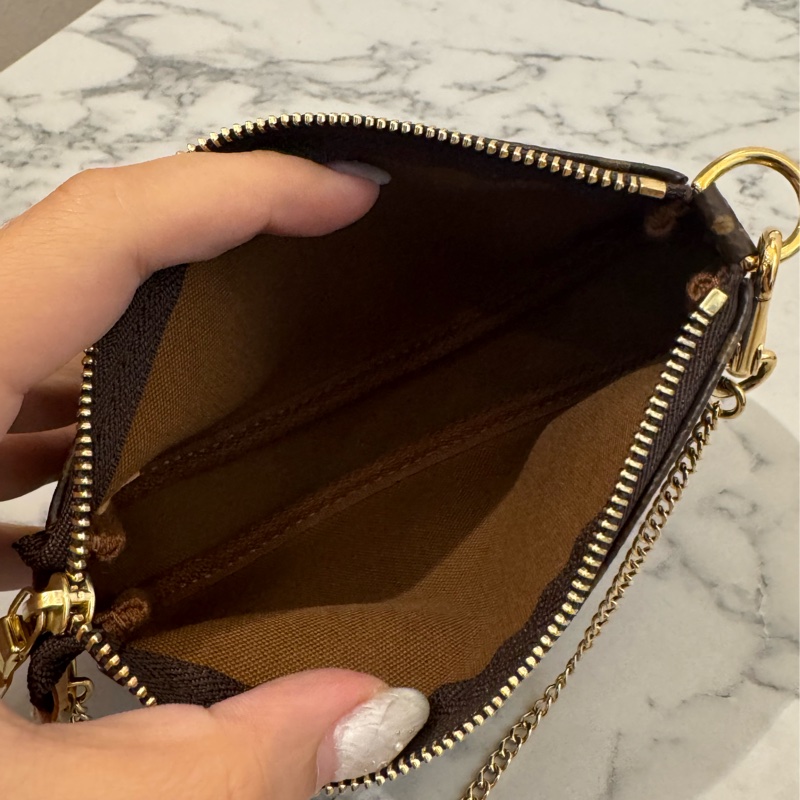 LV m68009花紋小金鏈包-14