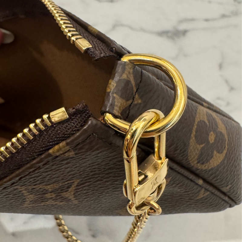 LV m68009花紋小金鏈包-20