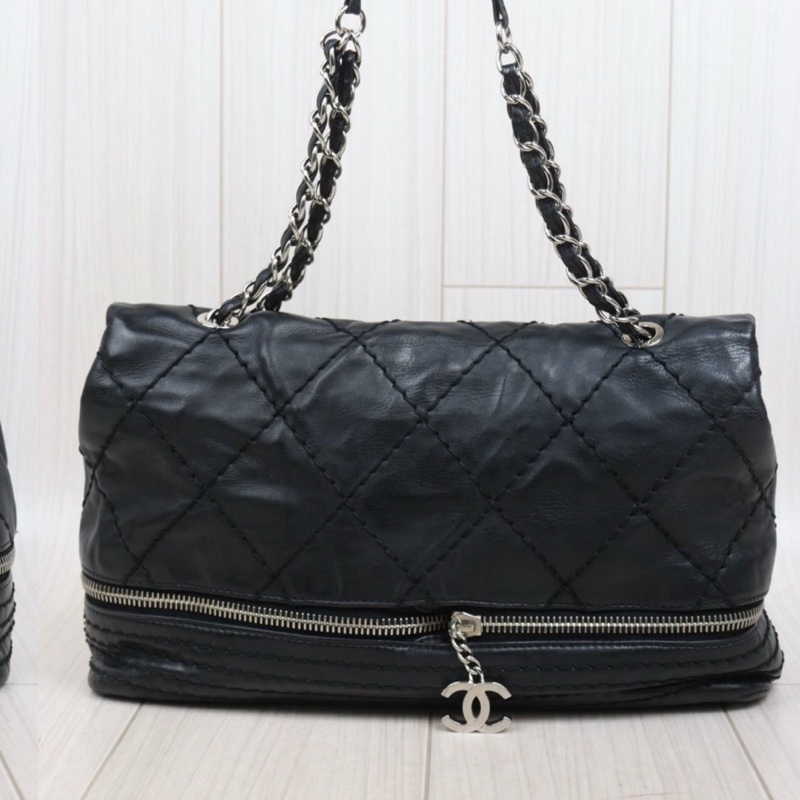 Chanel 仿舊銀扣機場-3