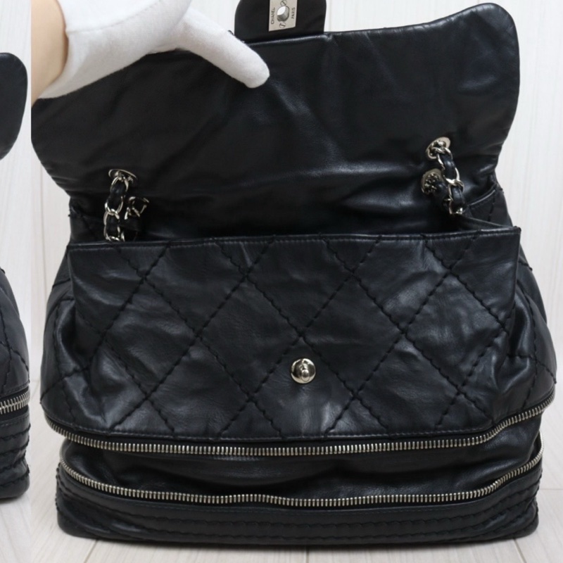 Chanel 仿舊銀扣機場-11