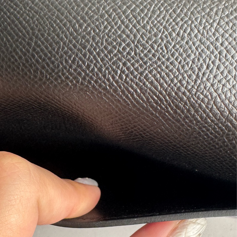 Hermes黑色銀釦Della屁股包-6