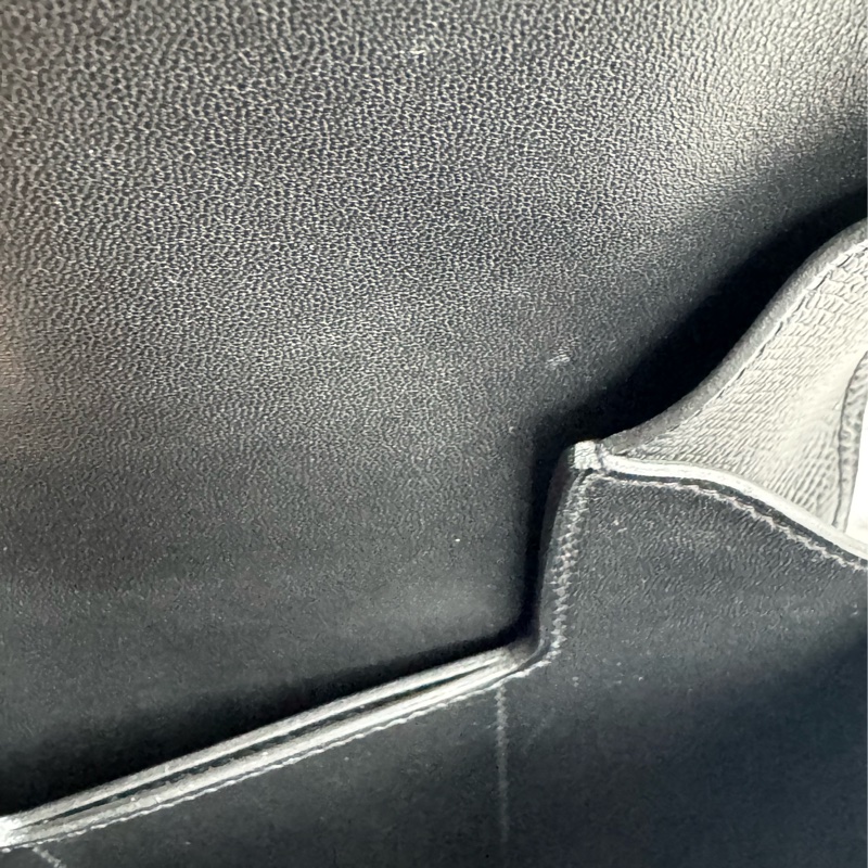 Hermes黑色銀釦Della屁股包-29