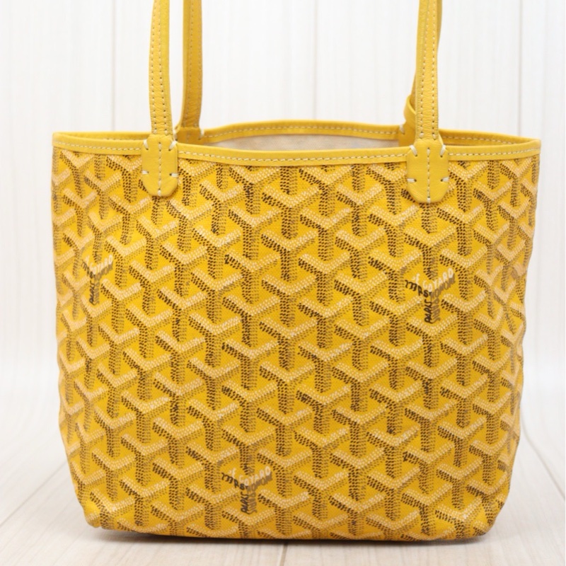 Goyard mini tote 黃色 mini 托特包-2