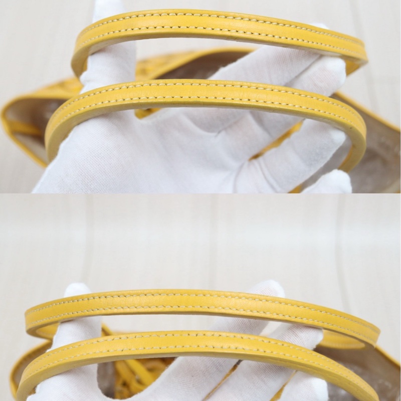 Goyard mini tote 黃色 mini 托特包-6