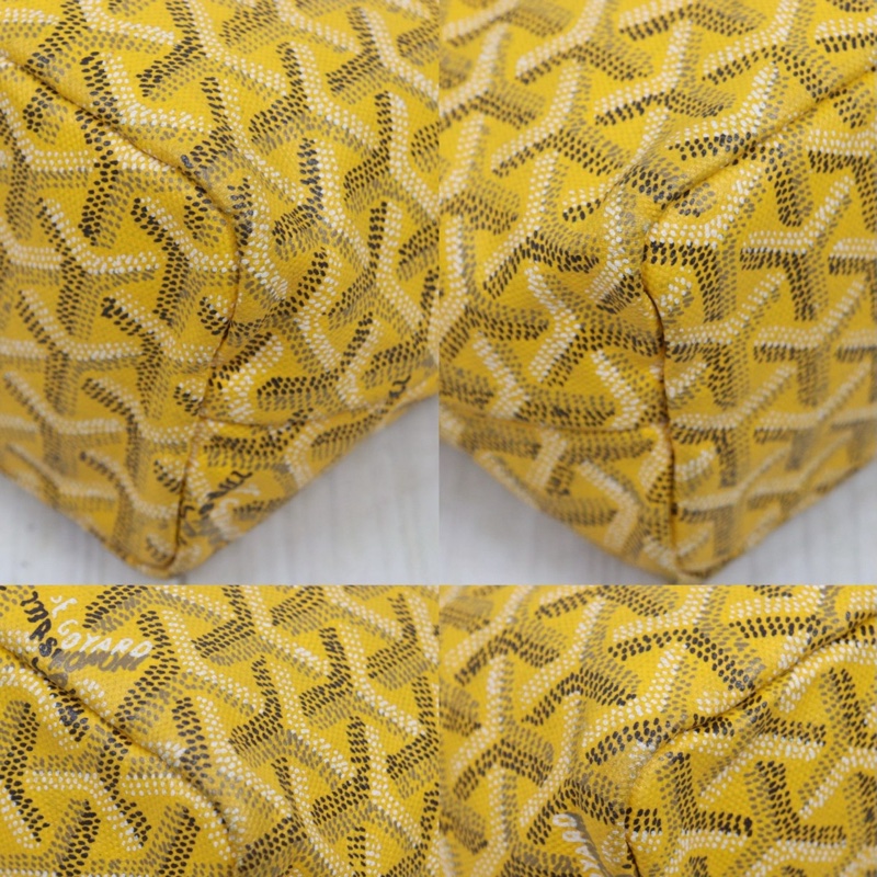 Goyard mini tote 黃色 mini 托特包-10