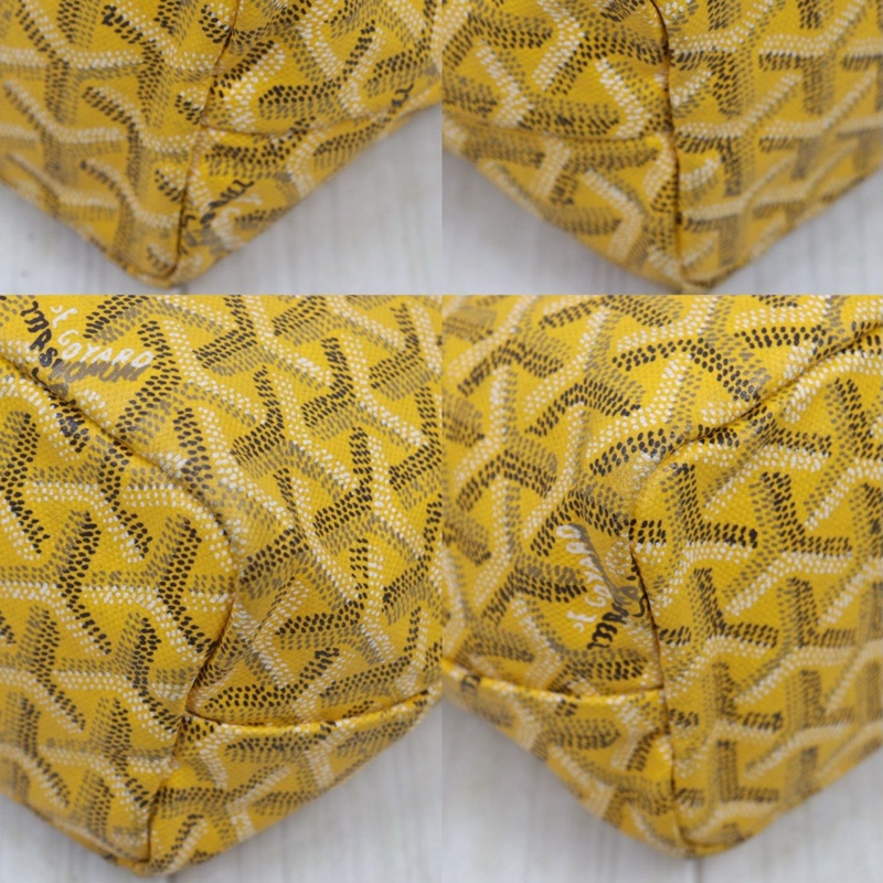 Goyard mini tote 黃色 mini 托特包-11