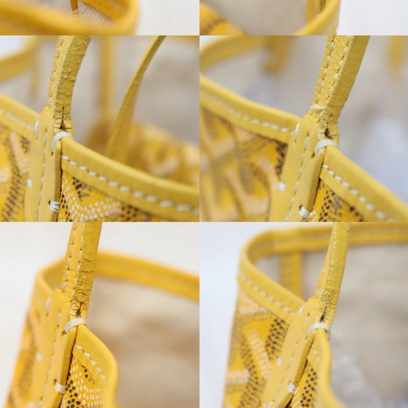 Goyard mini tote 黃色 mini 托特包-14
