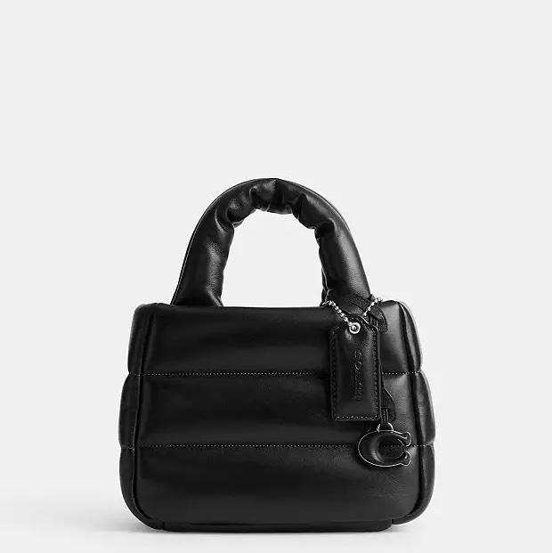 全新 Coach Pillow mini 手提包 黑色-2