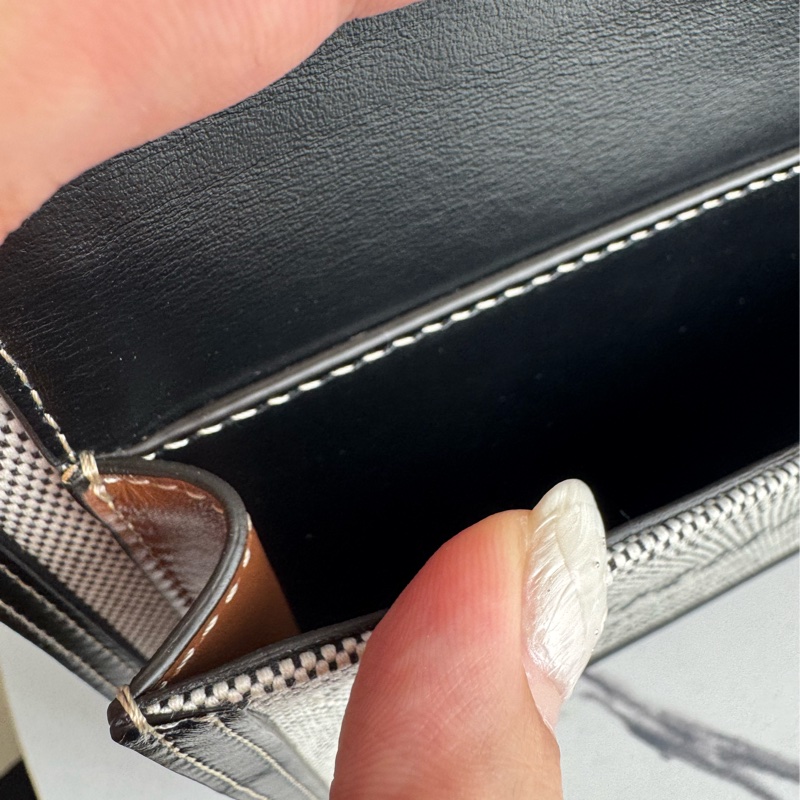 Burberry 黑皮革邊帆布手提兩用包-16