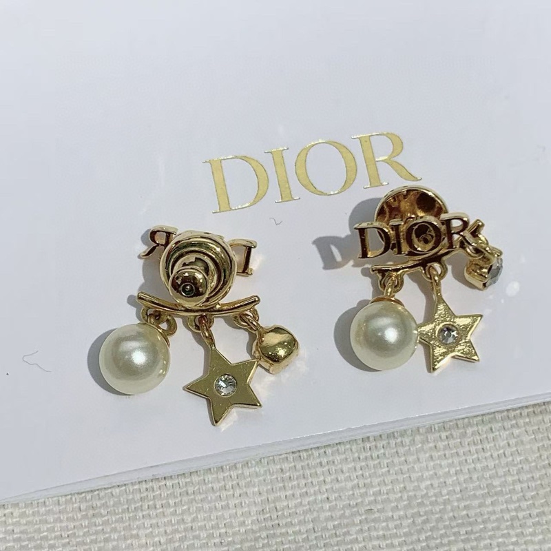Dior迪奥 星星字母珍珠耳环-2