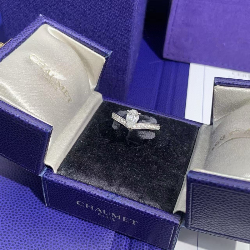 Chaumet尚美 Josephine Aigrette加冕·爱系列 白鹭冠冕 V字型水滴钻戒-2