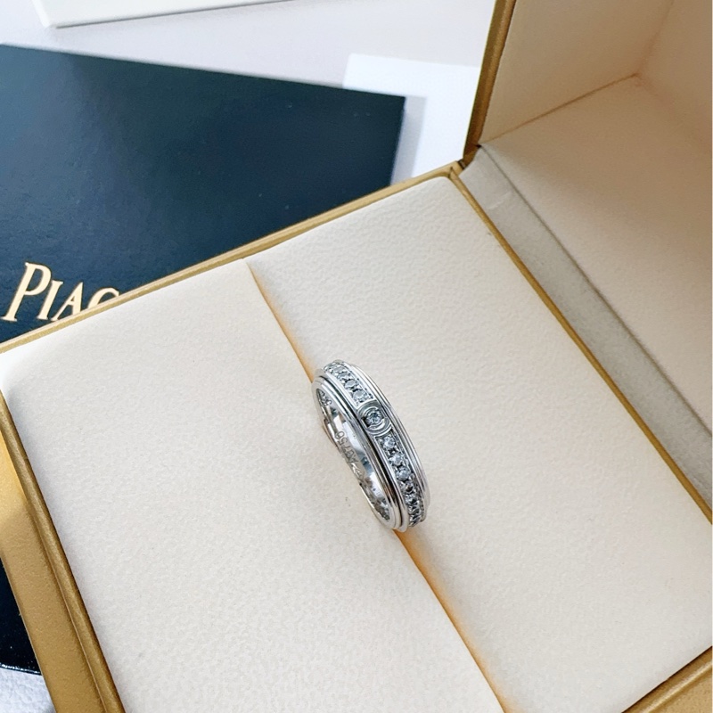 Piaget伯爵 Possession时来运转系列 白金满钻戒指-4