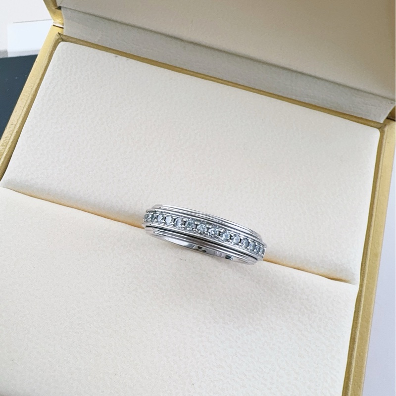 Piaget伯爵 Possession时来运转系列 白金满钻戒指-6