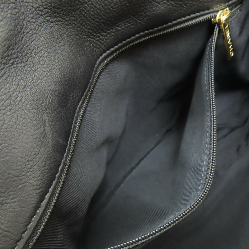 黑色 牛皮 菱格紋 鍊帶 肩背包【CHANEL 香奈兒】-5