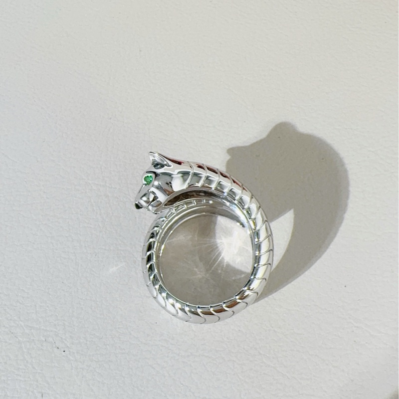 Cartier卡地亚 白金猎豹戒指-6