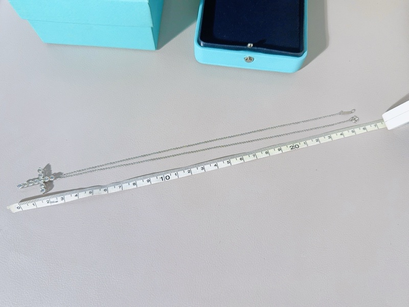 Tiffany蒂芙尼 PT950铂金满钻十字架项链-7